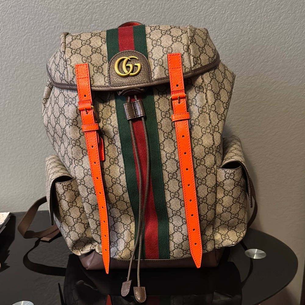 Gucci Ophidia Fluo Monogram Backpack